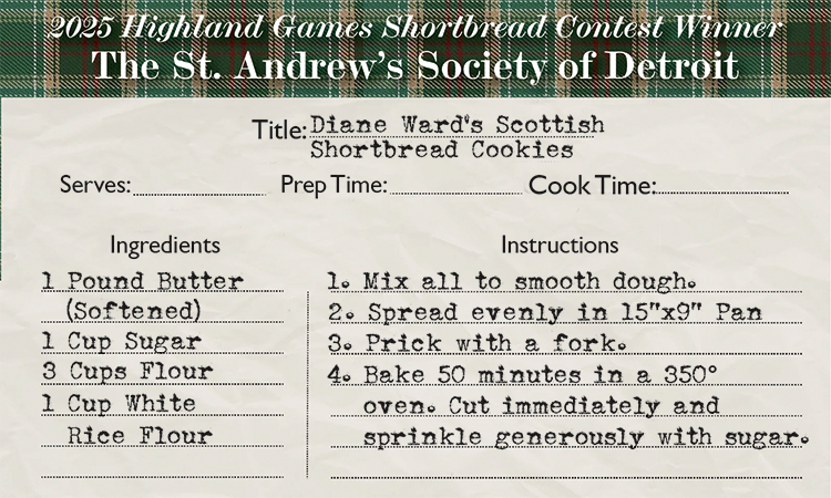 2025 Shortbread winning recipe
